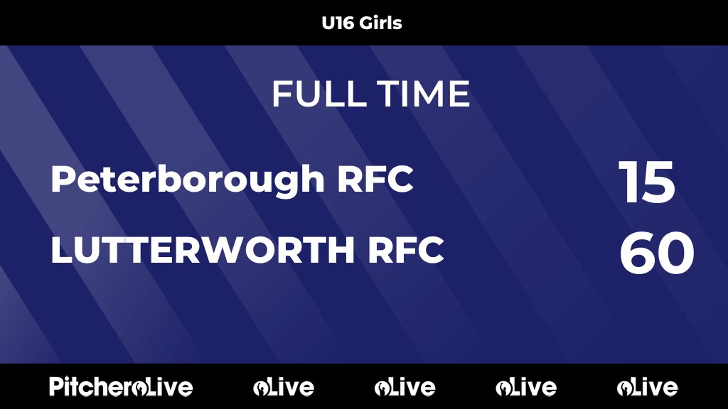 FULL TIME: Peterborough RFC 15 - 60 LUTTERWORTH RFC
#PETLUT #Pitchero
pitchero.com/clubs/lutterwo…