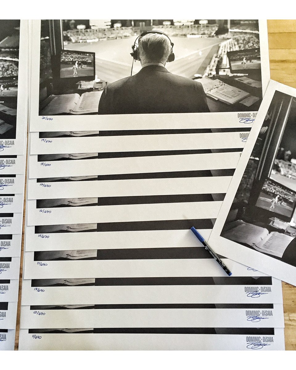 DominicDiSaia's tweet photo. #VinScully photograph. Each art print is signed and numbered by me. Only 670 are available. Printed on heavy weight, uncoated paper. Once they are gone, they are gone. They are 18"x24" 🗣🎙📻⚾️ 🐐 #Dodgers #VinScully #Win4Vin #BuyArt #ITFDB
Buy here….
https://t.co/LxuceoFn9C https://t.co/7pIbpakN7Q