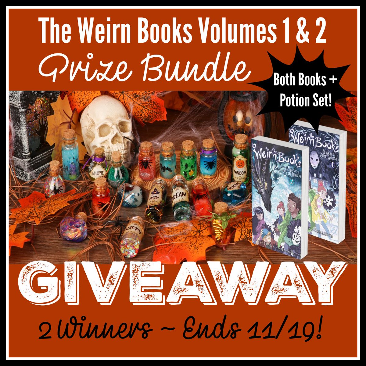 DeliciouslySavv's tweet photo. 🎉🎉New Giveaway Alert!🎉🎉Enter To Win The Weirn Books Volumes 1 & 2 Prize Bundle #Giveaway! There Will Be 2 Lucky Winners & Hurry As This One Ends 11/19! (Each winner will receive The Weirn Books Volumes 1 & 2 PLUS a Magic Potions Kit) #TheWeirnBooks #Giveaway #2024SMGNFallGiftGuide🍂🎃

Enter Today & Good Luck
👉 https://t.co/R8ahv8ElWK
