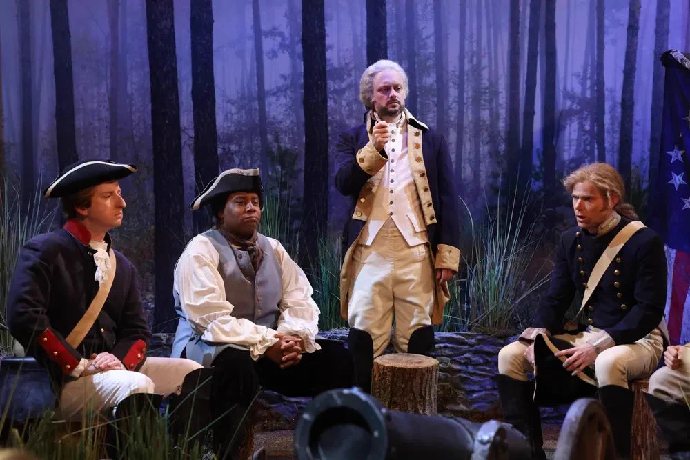 Screenshot from SNL George Washington skit.