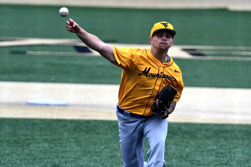 Aaron Fitt (@aaronfitt) on Twitter photo Have hear the fall buzz about <a href="/WVUBaseball/">WVU Baseball</a> RHP Chase Meyer, and seeing why today at Wake Forest. Best breaking ball I've seen all fall, a bat out of hell slider at 85-88 with tight spin in 2900-3000 rpm range. Commands it better than his 94-96 heater, which bumps 98. Special arm. Have hear the fall buzz about <a href="/WVUBaseball/">WVU Baseball</a> RHP Chase Meyer, and seeing why today at Wake Forest. Best breaking ball I've seen all fall, a bat out of hell slider at 85-88 with tight spin in 2900-3000 rpm range. Commands it better than his 94-96 heater, which bumps 98. Special arm.