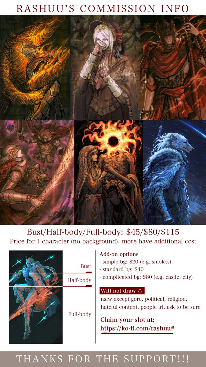 _Rashuu_'s tweet image. Hello everyone! I have opened the comms once again ^^
If anyone’s interested, please read below and claim a slot
Likes & RTs are very much appreciated! Thank you! 🙏💖