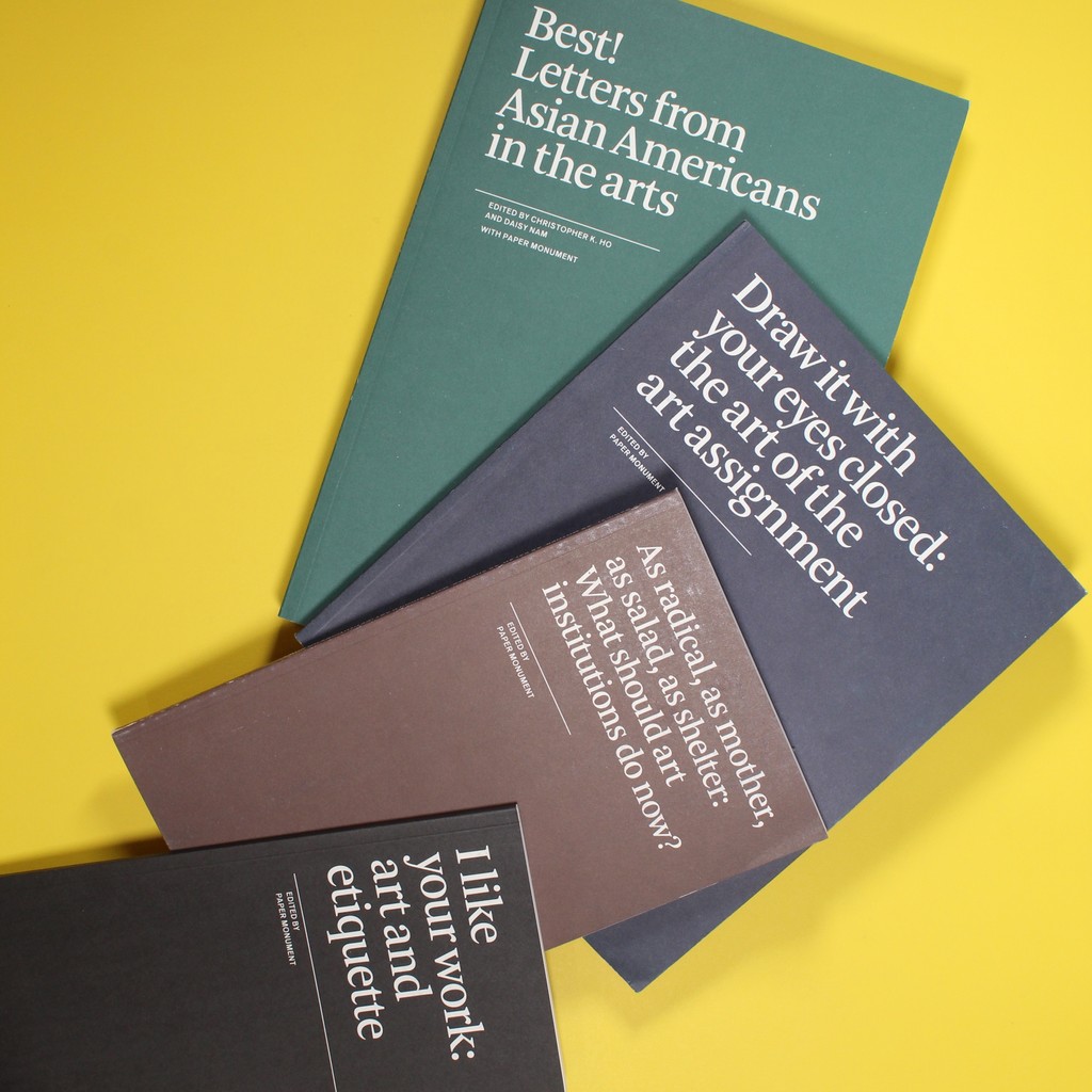 #Restocked 🤠 Paper Monument titles are available again at Art Metropole
#PaperMonument #ContemporaryArt #ArtBooks #ArtistEssays #ArtEtiquette #ArtEducation #CreativePractice #ArtInstitutions⁠
#ArtTheory #VisualCulture #ArtistResources #ArtDiscourse⁠