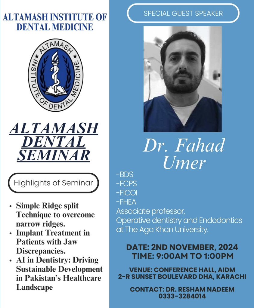 Dr.Fahad Umer (@drfahadumer) on Twitter photo Join me at Altamash as we explore how AI can accelerate Pakistan’s progress on SDG 3 (Health) and SDG 4 (Education) through real-world, deployed use cases from our research in MedDenTec <a href="/NihaAdnan/">Niha Adnan</a> <a href="/nighatnaved/">Nighat Naved</a> <a href="/smfaizanahmed/">SM Faizan Ahmed</a> Join me at Altamash as we explore how AI can accelerate Pakistan’s progress on SDG 3 (Health) and SDG 4 (Education) through real-world, deployed use cases from our research in MedDenTec <a href="/NihaAdnan/">Niha Adnan</a> <a href="/nighatnaved/">Nighat Naved</a> <a href="/smfaizanahmed/">SM Faizan Ahmed</a>