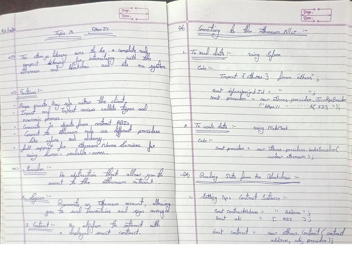 nitesh_saini404's tweet image. #Day 30 of #Web3 Journey! 🌟
Today’s learning:
• Connected Ether.js with Infura (backend blockchain
access) & MetaMask (user wallet interactions).
• Building a ToDo dApp with on-chain tasks!Excited for more!
🚀 #EtherJS #MetaMask #Blockchain #DApp 30 of #Web3 Journey! 🌟