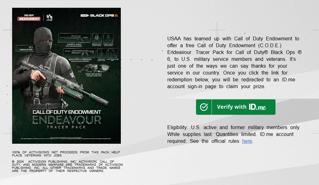 Military homies!
Get those codes before they are all used up!!! 🙃