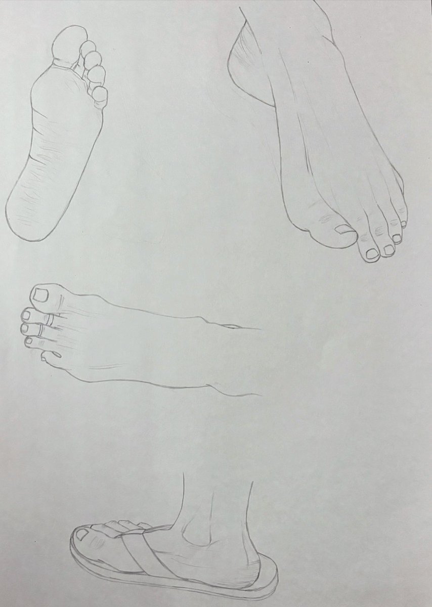 artworkByDisha's tweet photo. Just finished these foot sketches! 🎨👣 Each one captures a unique perspective and reflects my artistic journey. Excited to share my work and hear your thoughts! #Art #Sketches #Creativity #Feet #Sketch #PencilSketch https://t.co/uWCEWwFgzp