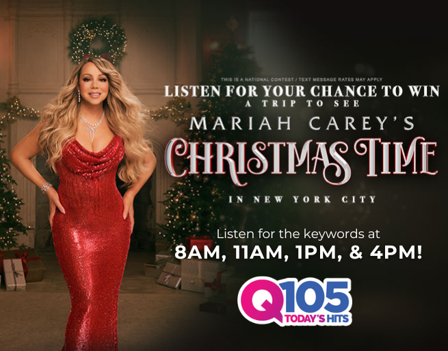 Starting Monday, win a trip to see Mariah Carey in New York!!