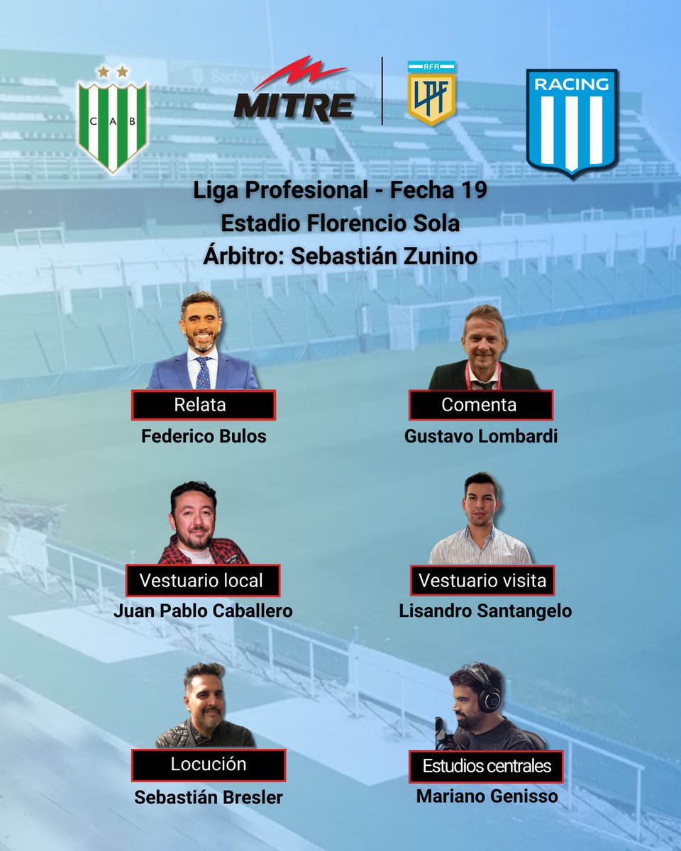 lichasantangelo's tweet photo. 📻 Tarde de @radiomitre; tarde de fútbol!

Desde las 16.00 hacemos #Banfield - #Racing junto a @federicobulos, @lombardigus, @JuampiCaballero, @locutoro y @MarianoGenisso. 

▶️ https://t.co/gQub0YT3fE
▶️ https://t.co/XVur2qL5Du
📻 AM 790. https://t.co/bkMX1UDsvD