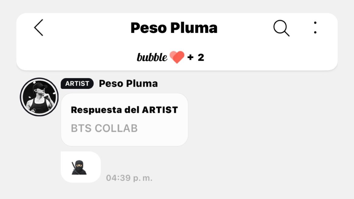 PesoPlumaData's tweet photo. Peso Pluma sobre una posible colaboración junto a BTS. https://t.co/UAibGUI3Dx