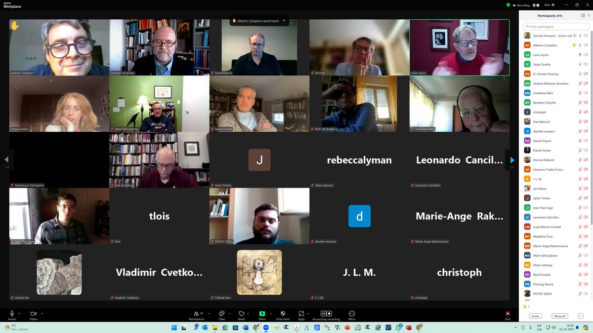 We had a nice session last Friday. Excellent speakers and stimulating discussion! Thanks to Professors Lewis Ayres, Tessa Canella, and David Gwynn!