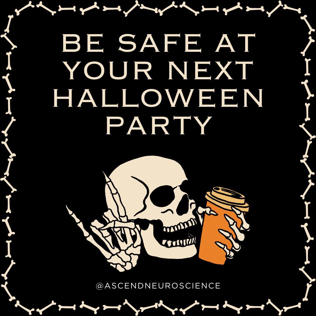ascendneuro's tweet image. Be safe at your next Halloween party! 🎃 

#halloween #spookyneuroscience #ascendprogram #STEMeducation #neuroscienceeducation