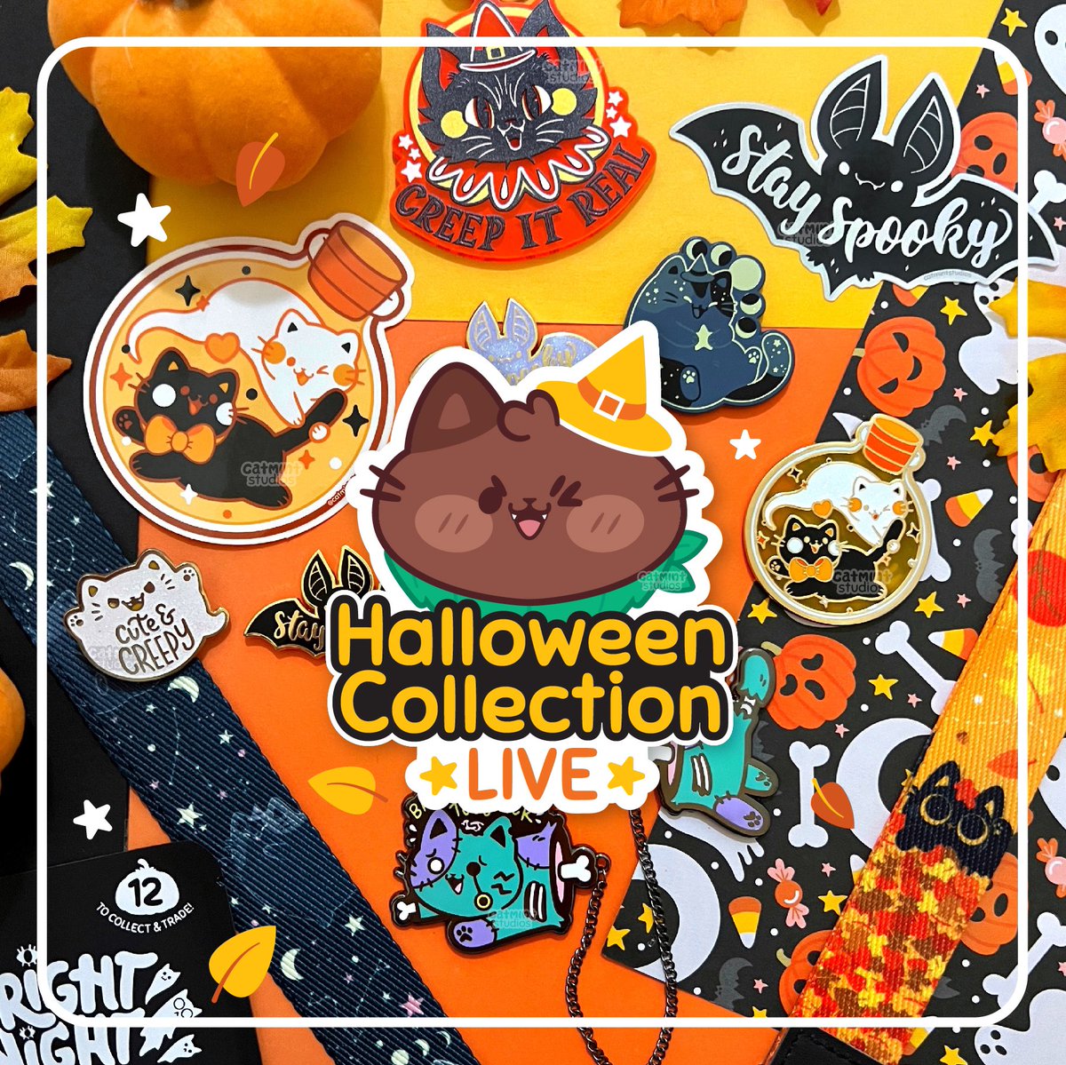 catmintstudios's tweet photo. Our Halloween sh0p update is now LIVE! 🎃✨

🔗⬇️, RTs = 🧡 https://t.co/Se5iDNIzDy