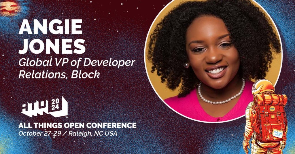 Excited to return to #AllThingsOpen! Tomorrow I'll share How I Bought Booze with a JSON Web Token! Come thru 🍻