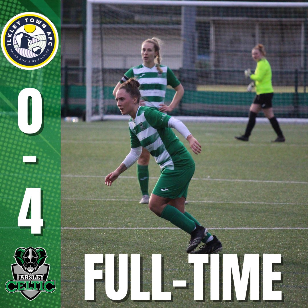 FCFarsleyWomen's tweet photo. Full time at Ilkley and it’s a brilliant victory for Farsley Celtic 🟢⚪️ https://t.co/FjZiwPwOJE