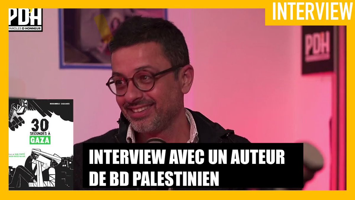 ParolesDHonneur's tweet photo. INTERVIEW AVEC UN AUTEUR DE BD PALESTINIEN : MOHAMMAD SABAANEH

Samir (@samir_bousnina) à reçu Mohammad Sabaaneh à l’occasion de la sortie de sa BD 30 secondes à Gaza chez @AlifbataEdition 

Lien tweet suivant ⬇️⬇️⬇️ https://t.co/lHqYQ6Fz9h