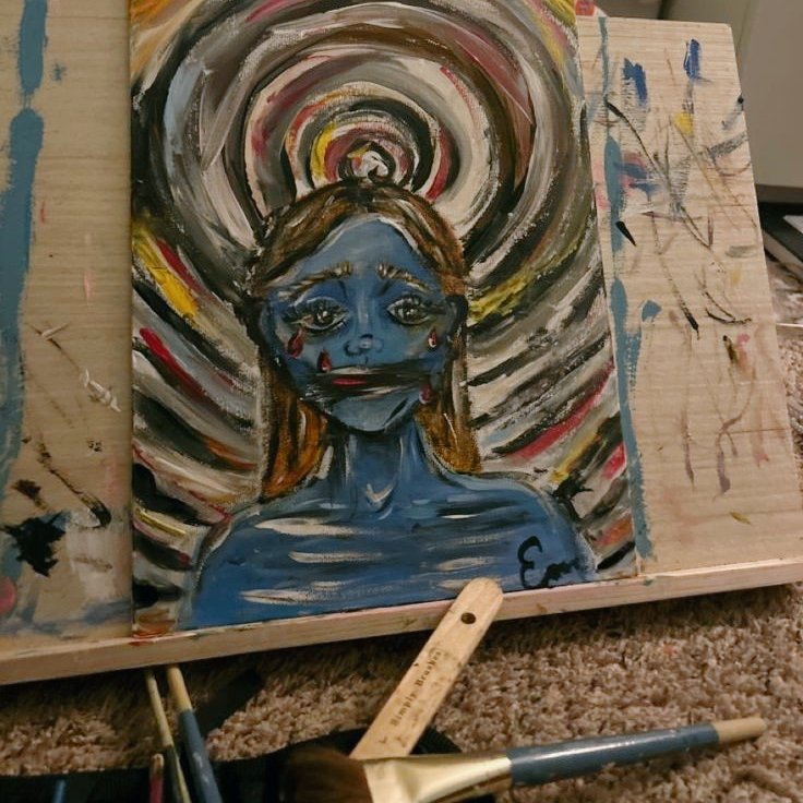 painting because therapy isn't enough. good evening.