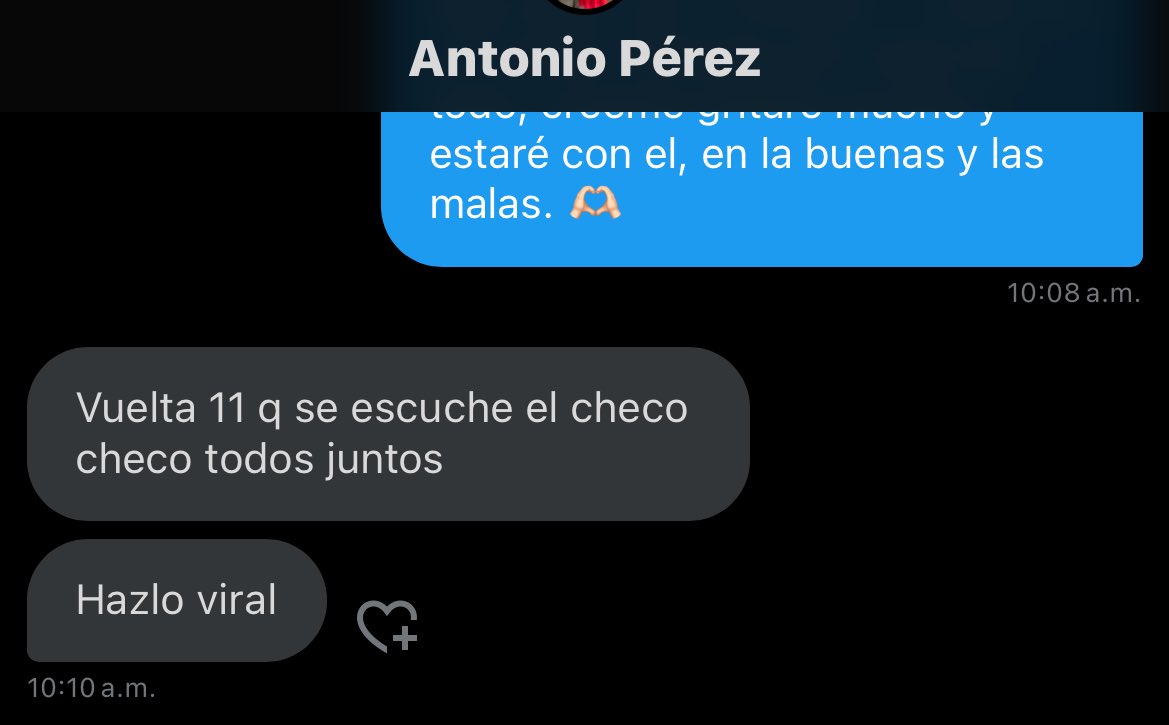 checocrispis's tweet photo. HOY TODOS EN EL AUTODROMO, EN LA VUELTA 11, GRITAREMOS POR MI CHECO, CORRAN LA VOZ!

NO IMPORTA SI ESTAN EN SUS CASAS, TODOS CON CHECO, TODOOOS!

#vamosCheco 🇲🇽😭 https://t.co/gPfURxJH9I