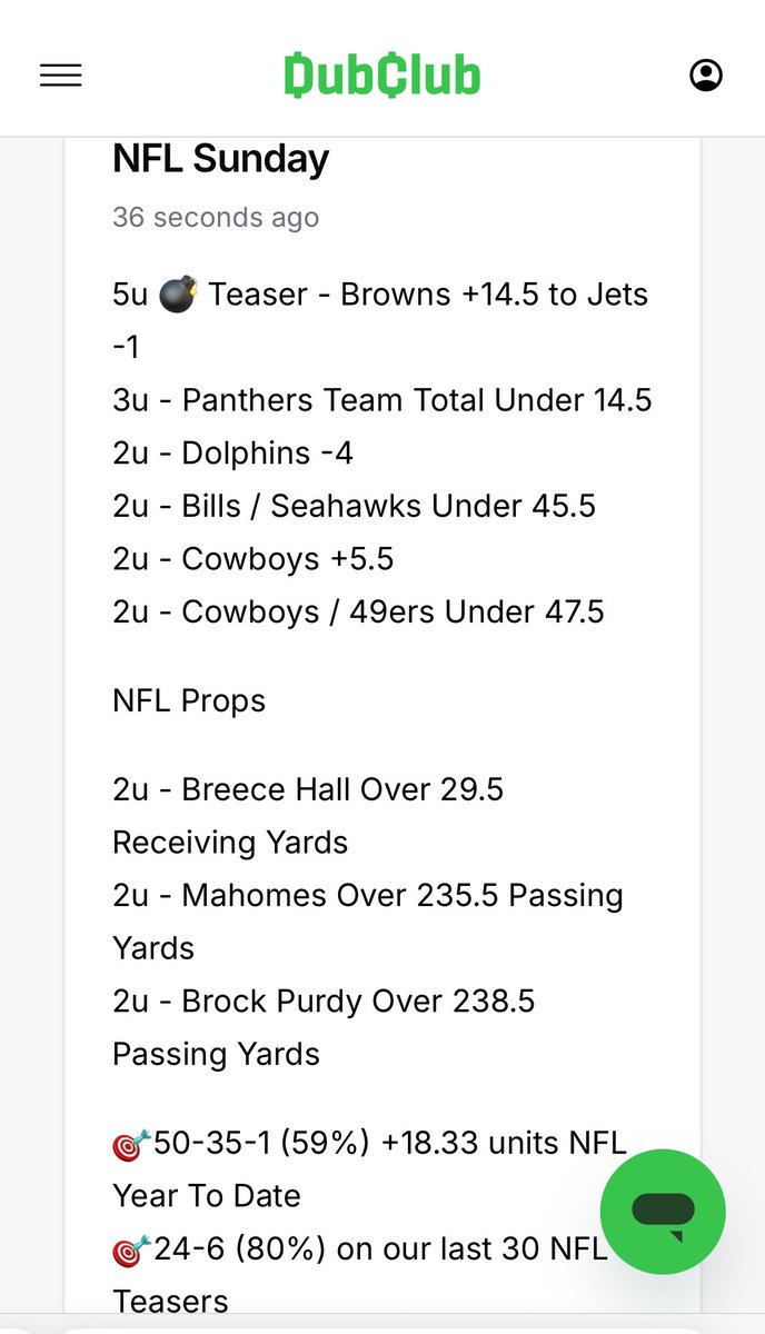 🚨#NFL Sunday Free VIP Card🚨

💰$200 to someone if we sweep 🧹the main slate‼️ Just Like ❤️/ Retweet 💰

50-35-1 (59%) +18.33u NFL YTD☘️

24-6 (80%) Last 30 NFL Teasers☘️

#GamblingX #NFLBetting #SportsBetting #Browns #Tua #ColePalmer #Fanduel #DraftKings #FreePlays