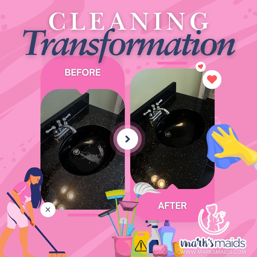 marksmaidsSC's tweet photo. Witness the magical transformation of a stubbornly stained sink and dusty fridge into a fresh, gleaming masterpiece, all thanks to the expert touch of @marksmaids. 💪 Let your home sparkle like new! 🌟✨ https://t.co/wNblPngdyU