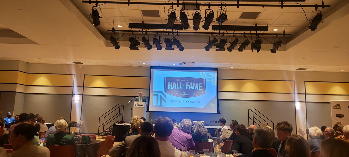 Special thanks to <a href="/GMUWrestling/">George Mason Wrestling</a> Coach <a href="/f_beasley/">Frank Beasley II</a> for a fantastic GMU HALL OF FAME INDUCTION CEREMONY. 🙌  Our sport is lucky to have leaders like you.