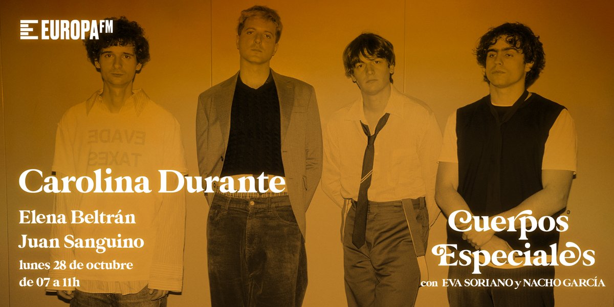 Mañana tendremos en el programa presentándonos su nuevo disco, 'Elige tu propia aventura', a <a href="/carolinadurante/">CAROLINA DURANTE</a>!

Además, <a href="/elenabeltran__/">Elena</a> nos hará un ranking de los mayores estafadores de la historia y <a href="/juanlsanguino/">Juan Sanguino</a> sacará a relucir los trapos sucios de Ariana Grande😳