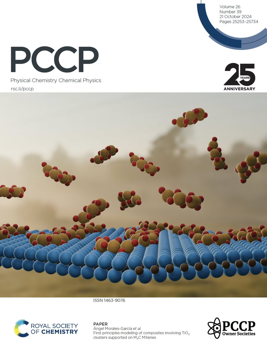 AngelMorales83's tweet photo. Front Cover #2023EmergingInvestigators @PCCP. Congratulations to #Masoomeh, @ngarciaromeral, #Fransis & @FrancescIllas. https://t.co/5x4P8I9SYc @IQTCUB @CMSL_UB @QuimicaUB @UniBarcelona @SOMM_alliance #CompuMat #CompChem https://t.co/BmFgtf1WX3