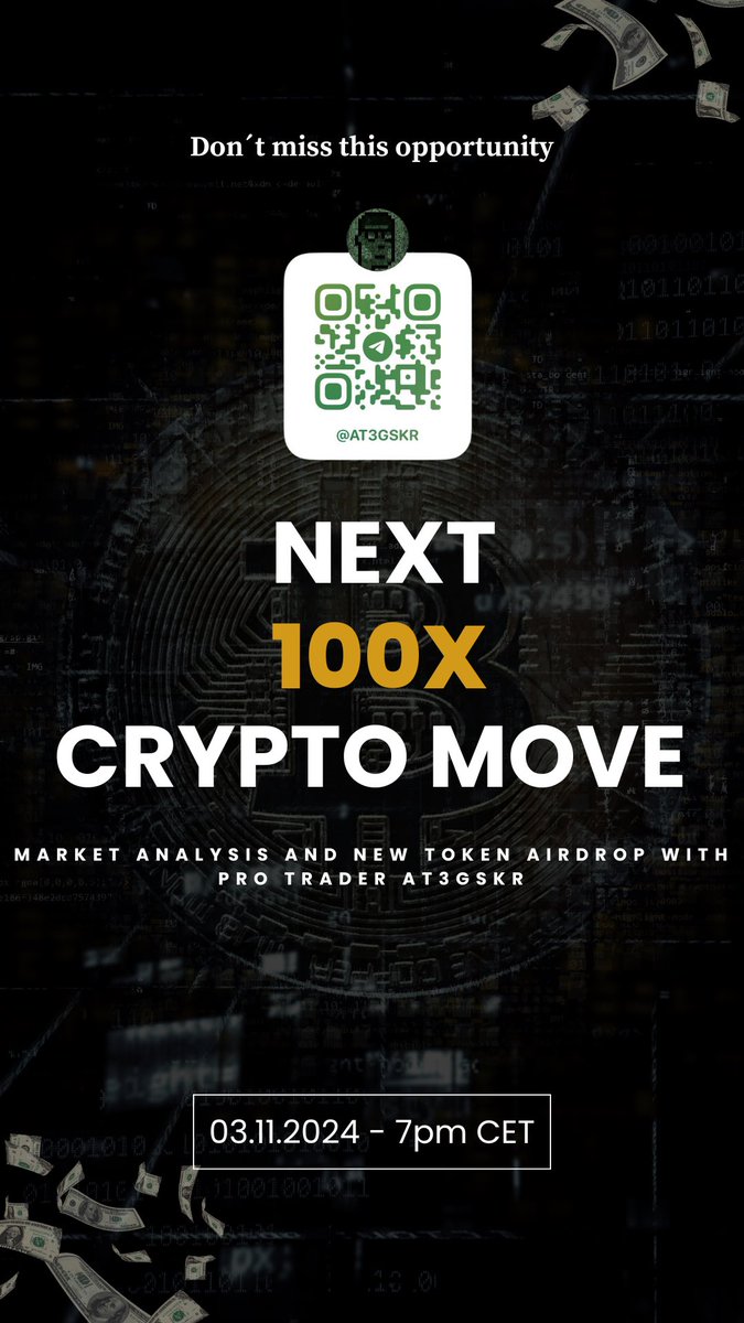 📣 Einladung zum Crypto-Experten-Call! 📣

Am 03.11. ist es soweit! 🗓️ Unser Crypto-Experte wird live eine exklusive Marktanalyse durchführen und den nächsten potenziellen 100X Token und weitere Token Airdrops vorstellen! 🚀💰

✨ Special: Unter allen Teilnehmern werden 500$