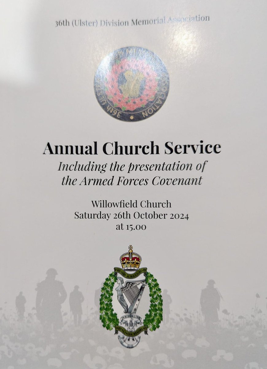 2nd (NI) Battalion ACF (@2niacf) on Twitter photo Yesterday, members of H Coy, including the Cadet & Battalion RSM, had the honor of attending the annual church service hosted by the #36thUlsterDivision Memorial Association at Willowfield Church, Belfast.
<a href="/RFCANI/">RFCA NI</a> <a href="/ArmyCadetsUK/">Army Cadets UK</a> <a href="/DComdt_2NIACF/">Comdt 2 (NI) Bn ACF</a> <a href="/RIrishRegiment/">The Royal Irish Regiment</a> <a href="/irish_guards/">Irish Guards</a> Yesterday, members of H Coy, including the Cadet & Battalion RSM, had the honor of attending the annual church service hosted by the #36thUlsterDivision Memorial Association at Willowfield Church, Belfast.
<a href="/RFCANI/">RFCA NI</a> <a href="/ArmyCadetsUK/">Army Cadets UK</a> <a href="/DComdt_2NIACF/">Comdt 2 (NI) Bn ACF</a> <a href="/RIrishRegiment/">The Royal Irish Regiment</a> <a href="/irish_guards/">Irish Guards</a>