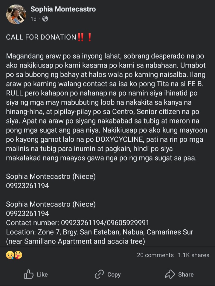 preciousmone29's tweet image. help these bicolanos out if you can 🩶

#KristinePH 
#BangonOragon
#BicolNeedsHelp