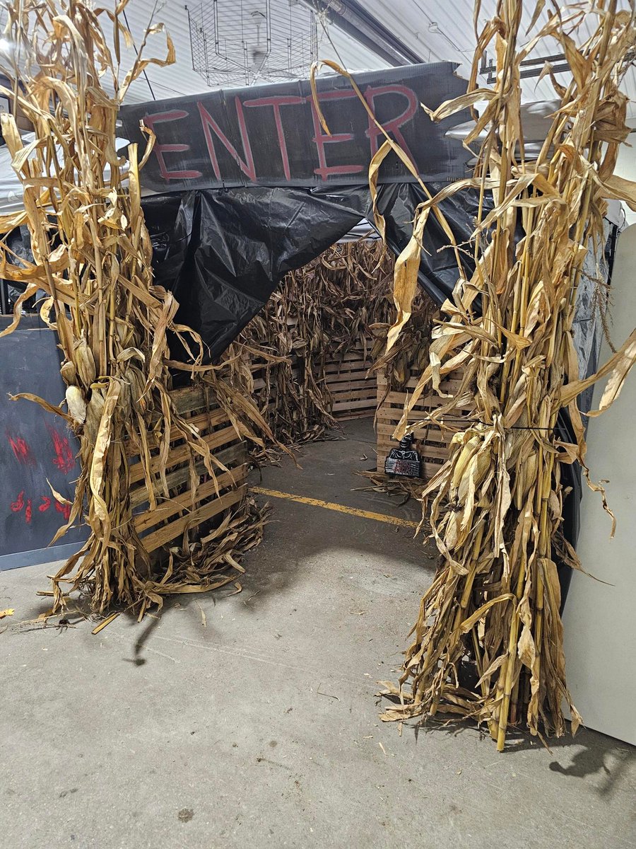 All set up and ready to go!

Howick's Haunted Fire Hall, today from 1pm-5pm at the Howick Fire Station - 2005 Nelson St in Gorrie. Fun for all ages!

We're also accepting food or cash donations at the entrance for the North Huron Community Food Share!