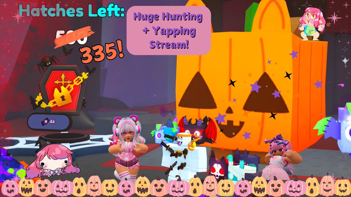 KojjieBotanical's tweet photo. Let's go on some HUGE Pet Hunting in Pet Sim and yap about LIFE! We are joining @RosalieWitch_  today~ :D

#PetSim99 #RoKoCollab #roblox #GremlinsHome https://t.co/H8c7XJsvig