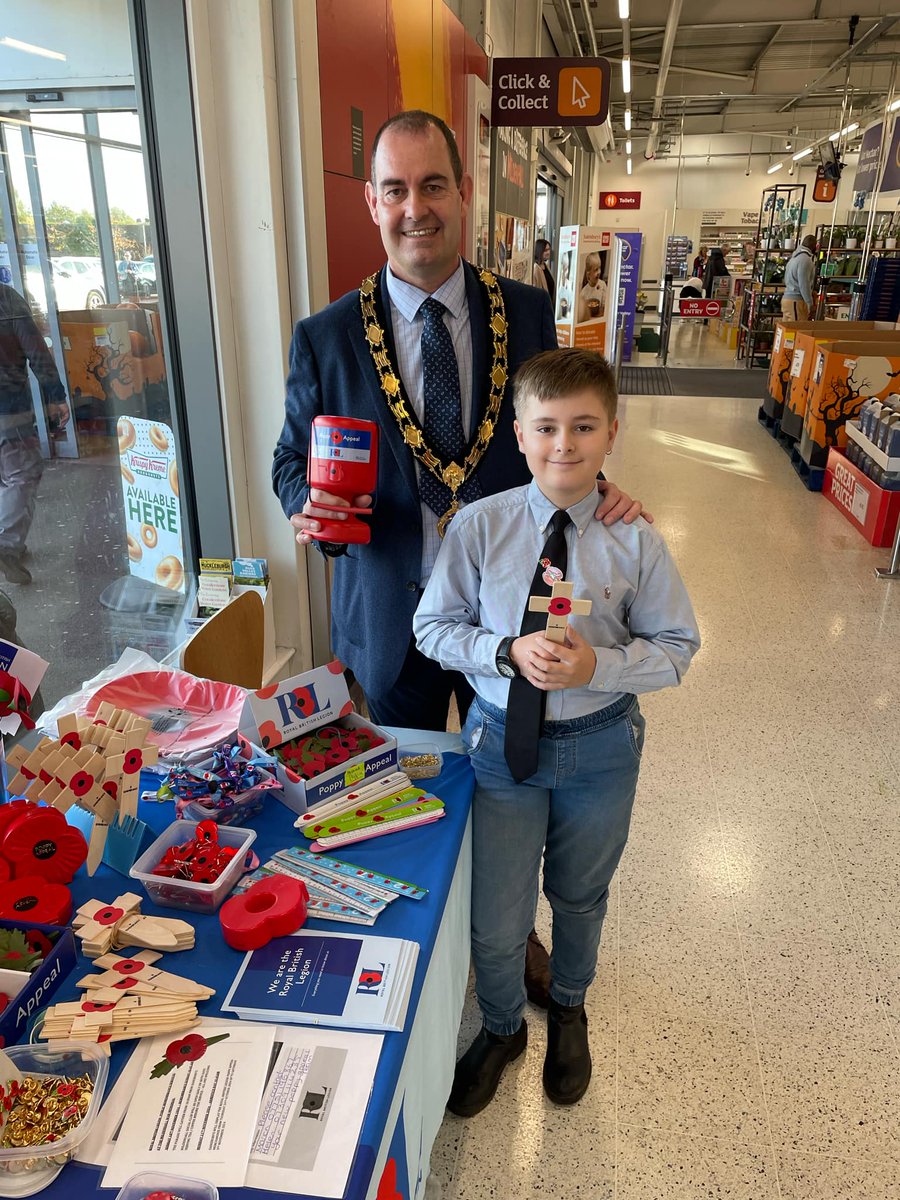 Great to be helping out the Mildenhall Poppy Appeal in Sainsbury's today, lest we forget.