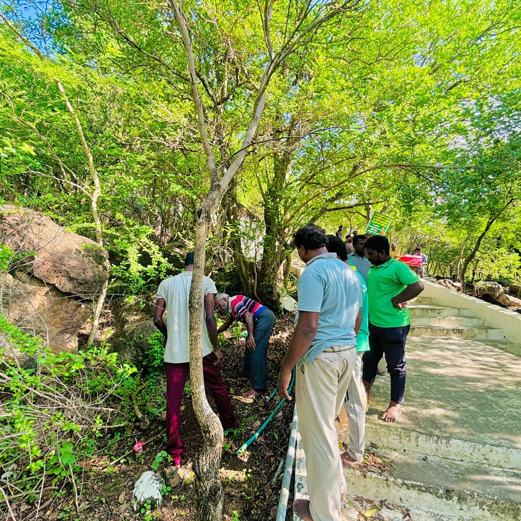 Pranatenkasi's tweet image. இன்று தோரணமலையில் வெற்றிகரமாக 30 மரக்கன்றுகள் நடப்பட்டது. கோவில் நிர்வாகம் சார்பில் வைக்கப்பட்டிருந்த மரக்கன்றுகள், பாத்தி அமைத்து தண்ணீர் பாய்ச்சப்பட்டன.

#Oct27 #Sunday #Pranatenkasi