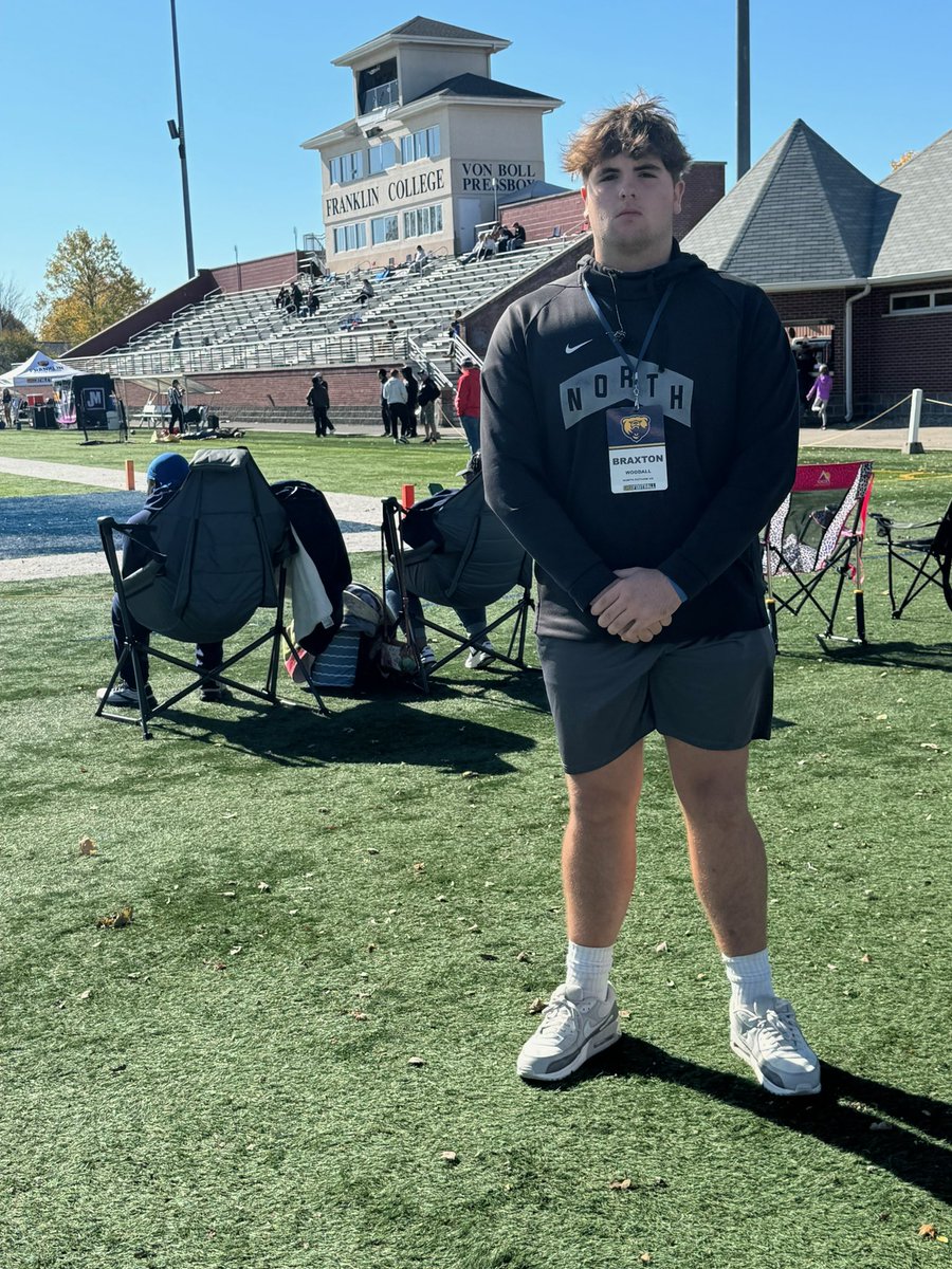 Braxton Woodall (@braxtonwoodall) on Twitter photo Had a nice game day visit at <a href="/FCGrizFootball/">Franklin College Football</a> Thank you <a href="/Coachkuz_/">Kenny Kuzmuk</a> for the invite. Excited to be back in the winter
<a href="/NorthPutCougars/">NPHS Athletics</a> <a href="/NPCougarFB/">North Putnam Football</a> <a href="/IndianaPreps/">Indiana Preps</a> <a href="/PrepRedzoneIN/">Prep Redzone Indiana</a> <a href="/IndyWeOutHere/">IndyWeOutHere ‼️</a> Had a nice game day visit at <a href="/FCGrizFootball/">Franklin College Football</a> Thank you <a href="/Coachkuz_/">Kenny Kuzmuk</a> for the invite. Excited to be back in the winter
<a href="/NorthPutCougars/">NPHS Athletics</a> <a href="/NPCougarFB/">North Putnam Football</a> <a href="/IndianaPreps/">Indiana Preps</a> <a href="/PrepRedzoneIN/">Prep Redzone Indiana</a> <a href="/IndyWeOutHere/">IndyWeOutHere ‼️</a>