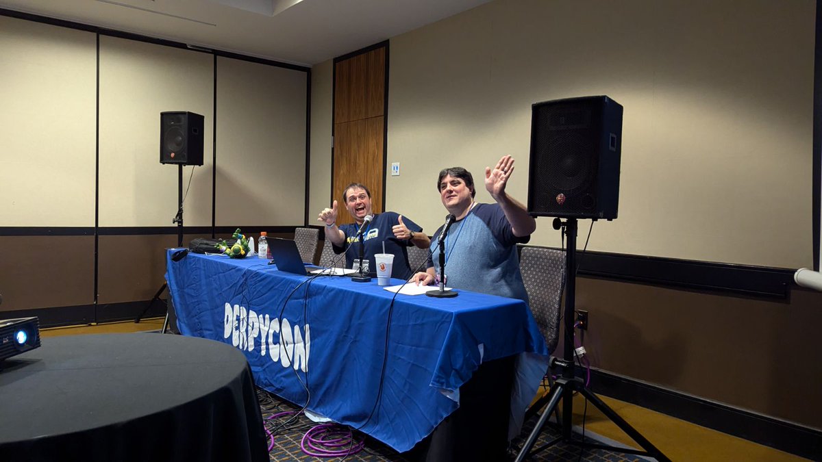 CDRobots's tweet photo. HUGE thanks to everyone who attended Lost Media at the early hour of 10:15AM this morning! You were all great! #Derpycon #Derpycon2024 https://t.co/WsWoZpfKAx