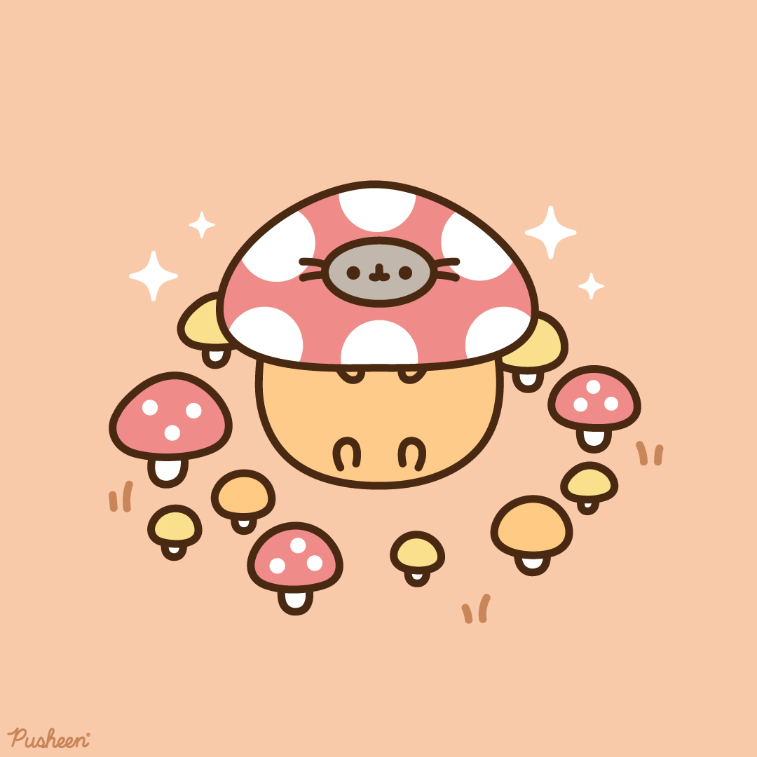 Pusheen's tweet photo. Surround yourself with good friends 💖 https://t.co/i0liWujMUB
