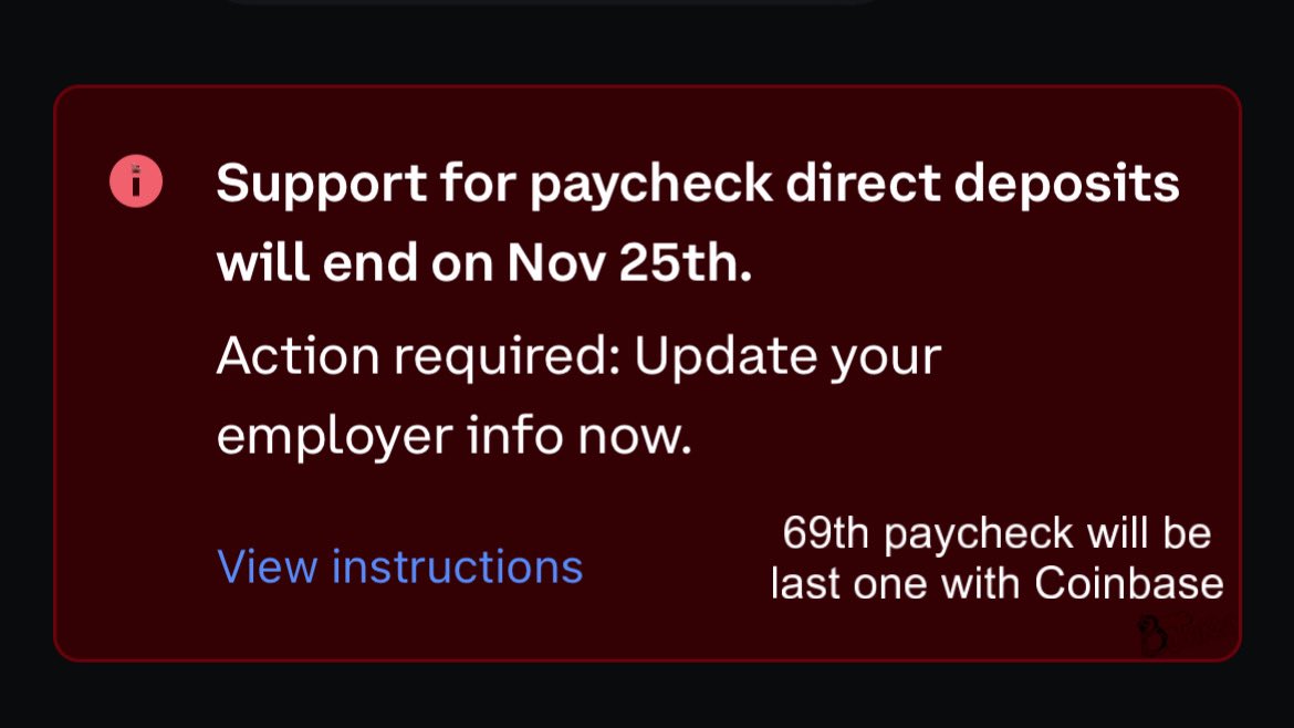Pretty ironic that last paycheck with Coinbase will be the 69th. Maybe I pay .69 per $doge too? Hehe 🤔