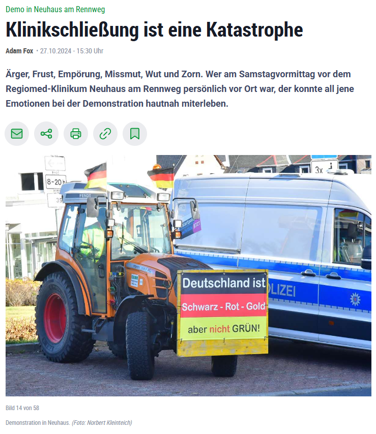 FDGO_Ultras's tweet photo. Wie Schlachtvieh laufen sie der #AfD Propaganda hinterher in #Sonneberg. Es geht um die Schließung eines Krankenhauses, das der AfD Landrat versprochen hat zu retten, aber schuld sind natürlich die Grünen. Merken die überhaupt, dass sie ihre Heimat richten? https://t.co/HAdS1aoQwY