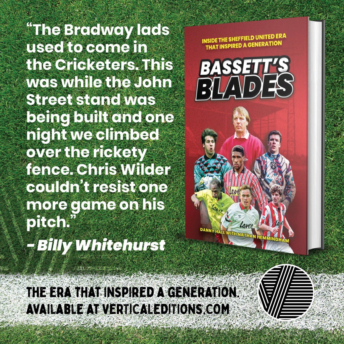 The players you know. The stories you don’t. 

Bassett’s Blades. Out now <a href="/VerticalEds/">Vertical Editions Books 📚📖</a>

#sufc #twitterblades