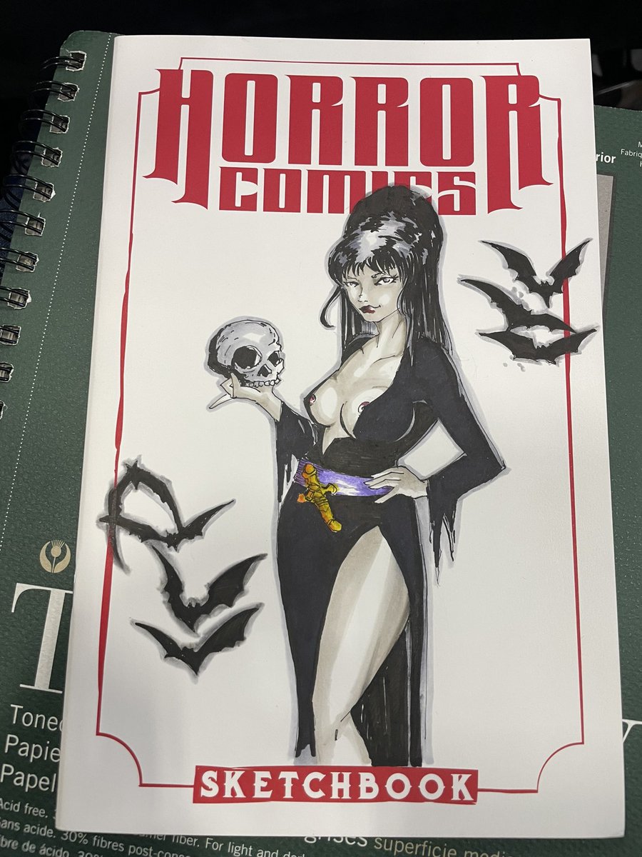 Nice little sketch cover commission completed at Frightmare at the falls today.
.
#art #fanart #sketchcover #ElviraMistressoftheDark #horror