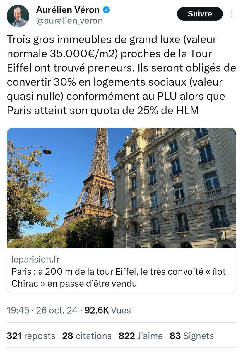 jacquesbaudrier's tweet photo. Cet élu LR préfère-t-il les logements vides aux logements sociaux ?

80% des logements concernés sont vacants
35% des logements du 7e sont vacants ou sont des résidences secondaires

Heureusement nous créons des logements sociaux
Pour lutter contre le fléau des logements vacants https://t.co/AV95phJM5j