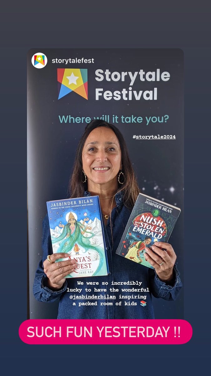 Jasbinder Bilan - I'm meant to be writing... (@jasinbath) on Twitter photo Thank you <a href="/StorytaleFest/">StorytaleFestival</a> for inviting me to be part of your wonderful festival !! I got to meet the fab librarian Josie <a href="/CabotPrimary/">Cabot Primary School</a> which was a lovely bonus!! Thank you <a href="/StorytaleFest/">StorytaleFestival</a> for inviting me to be part of your wonderful festival !! I got to meet the fab librarian Josie <a href="/CabotPrimary/">Cabot Primary School</a> which was a lovely bonus!!