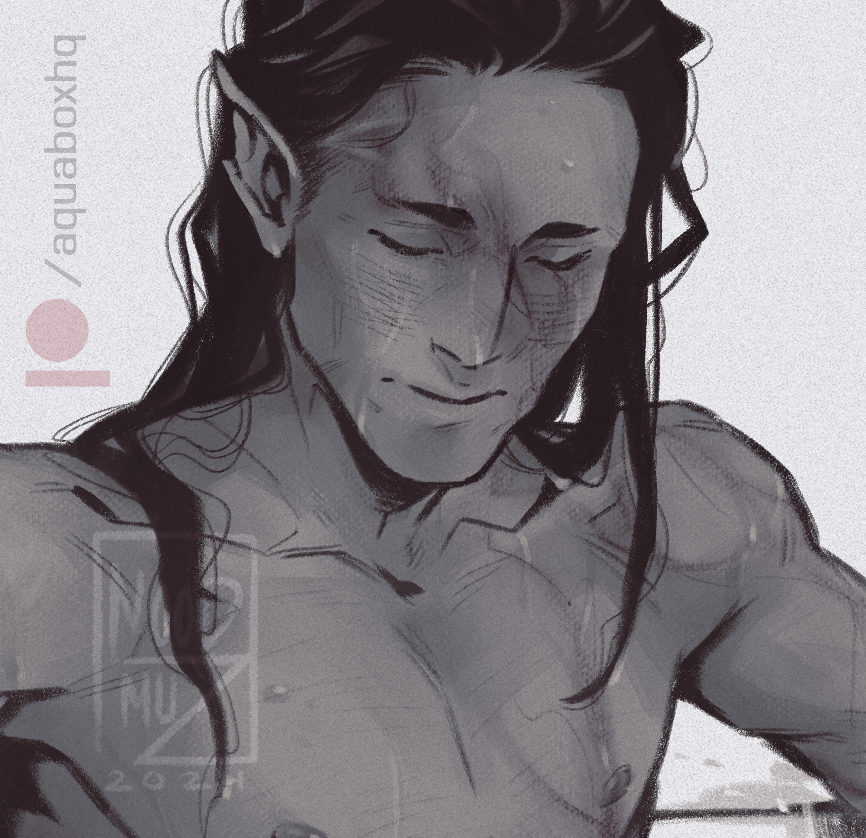 yamiz's tweet photo. #OCoctober: 26. Bath time
One of the things Yasha appreciates most on an adventure trip (apart from delicious food) is a nice long bath. If circumstances allow, he can spend a lot of time doing this. =w=
(Spicy version on Patreon. ♥)
#BG3 #BG3tav #DnD https://t.co/ZCNplFg92b