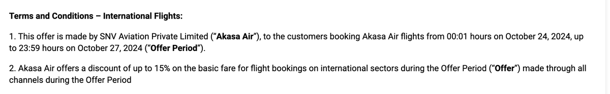 thecodinguy's tweet photo. @AkasaAir @AAI_Official
Diwali offer coupon code shows invalid even though it's within the given time frame even w/ &amp; w/o destinations, was showing the error in evening too. Code used - "DIWALI15" 

Please check and let us book https://t.co/WnhUWrWQSw