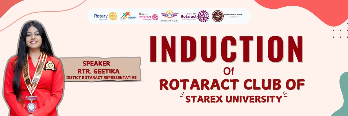 rotaractstarex's tweet image. Today’s induction marked an exciting start for our entire team! A heartfelt thank you to Mrs. Geetika, our District Representative, for her inspiring presence. Here’s to an impactful journey ahead! 🌟 #InductionDay #RotaractFamily @rotaractdistrict3011