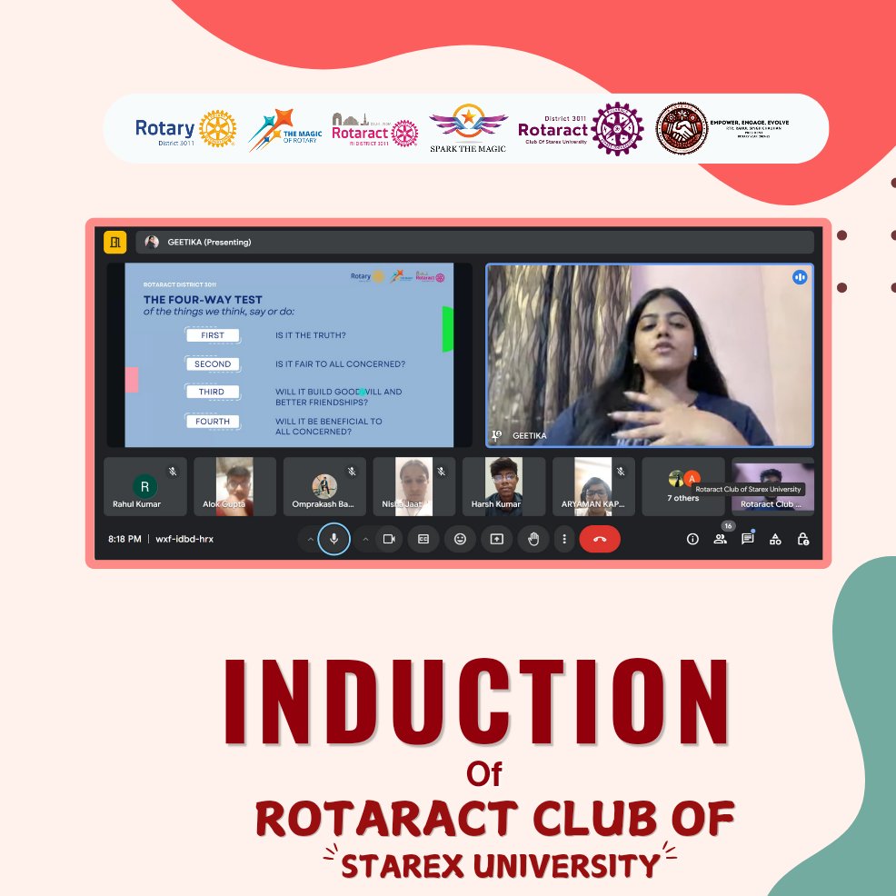 rotaractstarex's tweet image. Today’s induction marked an exciting start for our entire team! A heartfelt thank you to Mrs. Geetika, our District Representative, for her inspiring presence. Here’s to an impactful journey ahead! 🌟 #InductionDay #RotaractFamily @rotaractdistrict3011