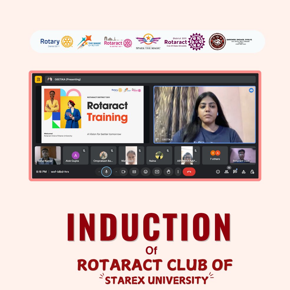 rotaractstarex's tweet image. Today’s induction marked an exciting start for our entire team! A heartfelt thank you to Mrs. Geetika, our District Representative, for her inspiring presence. Here’s to an impactful journey ahead! 🌟 #InductionDay #RotaractFamily @rotaractdistrict3011