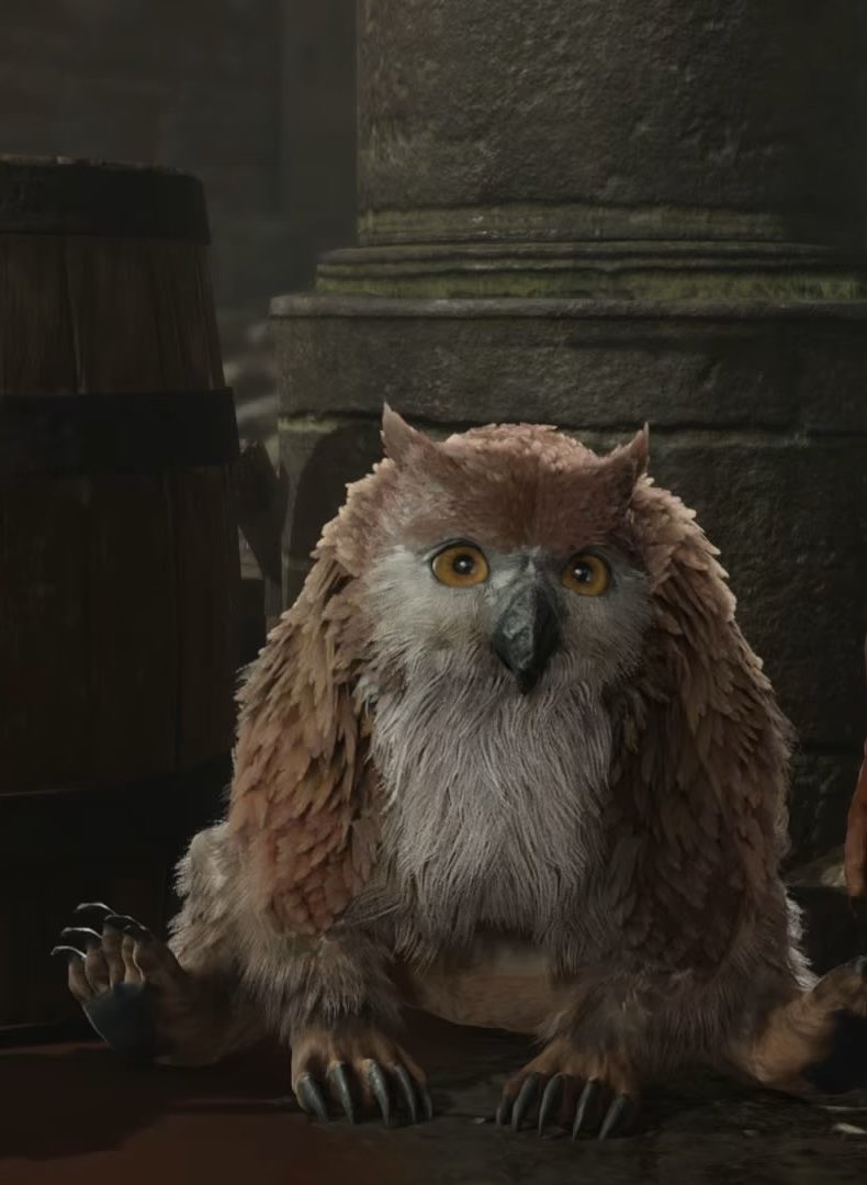 Who’s the most adorable owlbear cub in Faerun? Yes, you are 🥰 #BaldursGate3