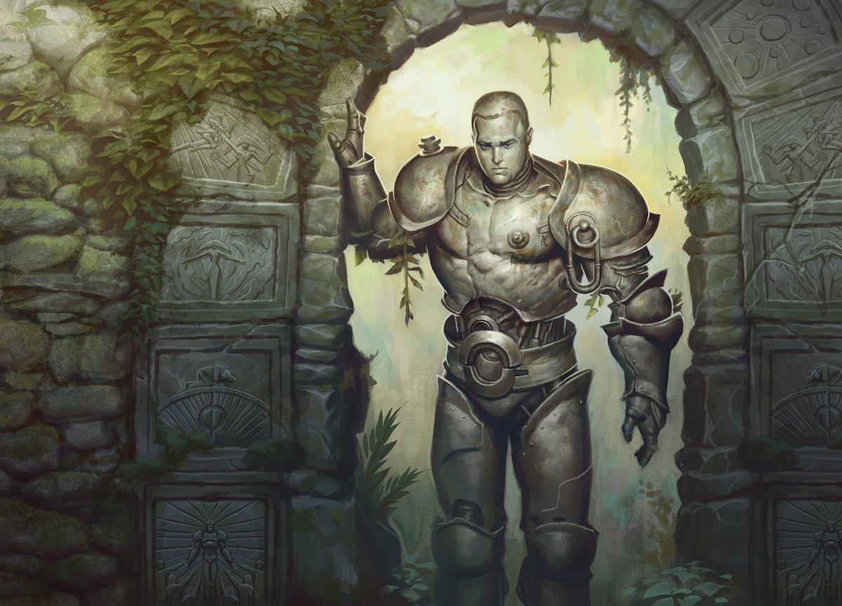 forrestimel's tweet image. So, fun fact about my Solemn Simulacrum Image for Magic, I initially pitched it as being a recreation of the original card based on Jens Thoren likeness as an homage. I knew only a little about the Foundations set, but from the little I was told I took it as a new beginning (1/4)